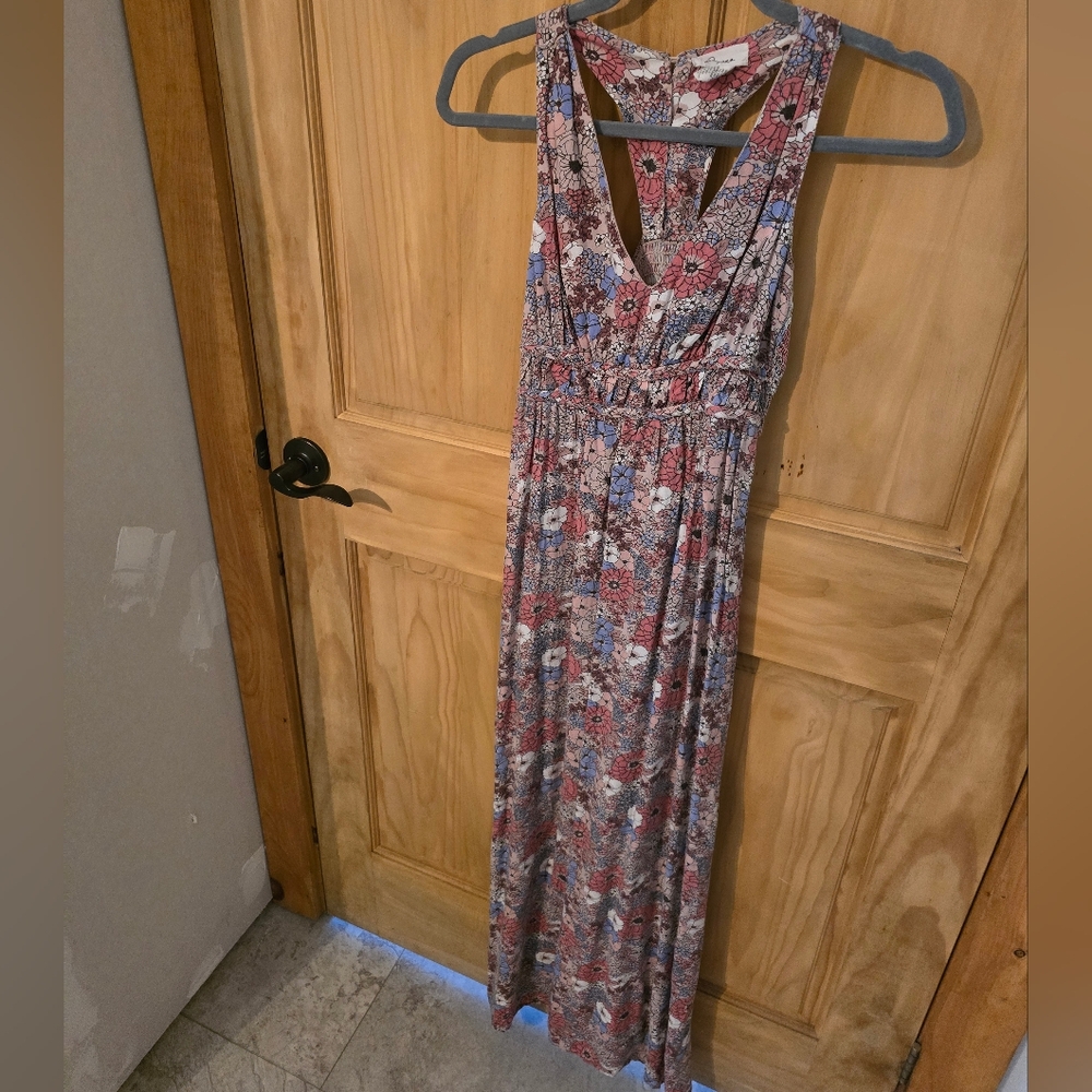 FLORAL FLOOR LENGTH DRESS